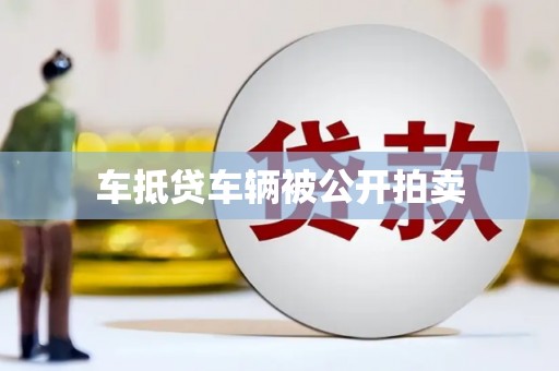 宁陵车抵贷车辆被公开拍卖